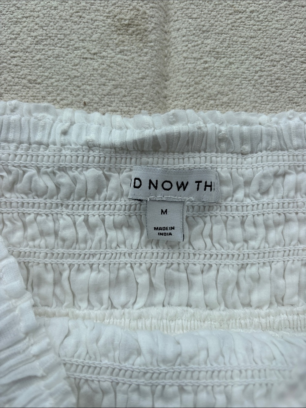 White Eyelet Ruffle Mini Skirt - Picture 2 of 2
